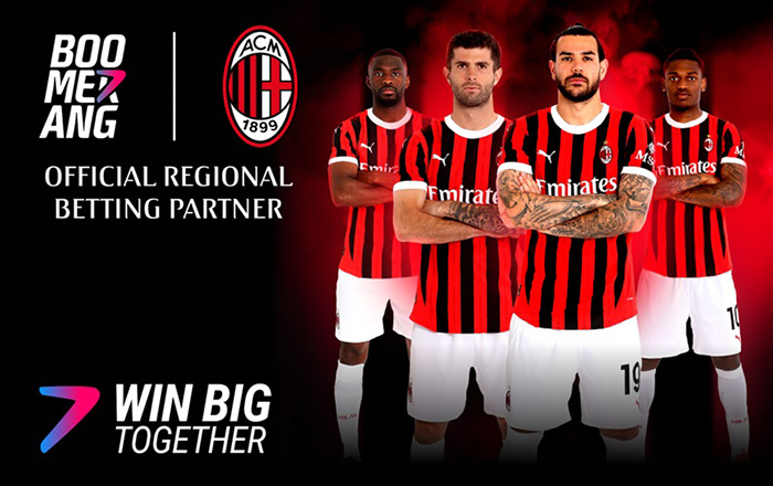 nuova partnership tra boomerang e AC Milan